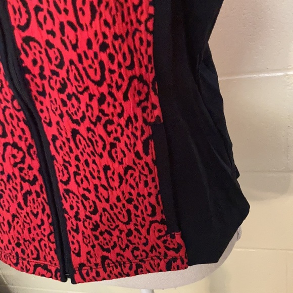 Ruby Rd. Favorites Red Leopard print vest - Picture 3 of 7